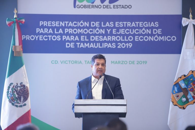 Presenta Gobernador estrategia para el desarrollo integral de Tamaulipas