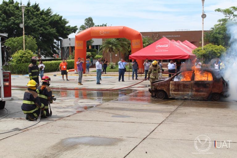 Realizan simulacro de incendio en la UAT Campus Tampico