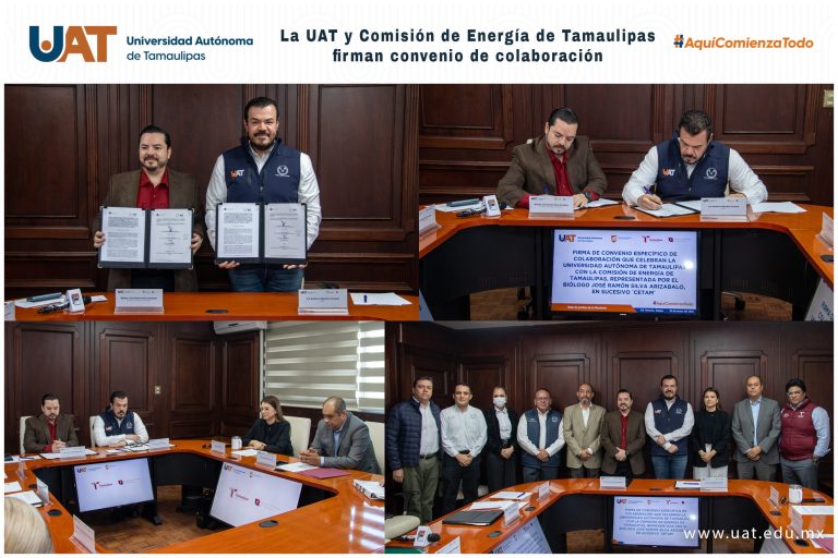 UAT y Comisión de Energía de Tamaulipas firman convenio de colaboración