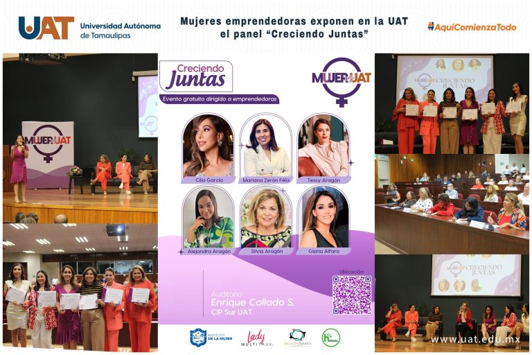 Mujeres emprendedoras exponen en la UAT el panel “Creciendo Juntas”