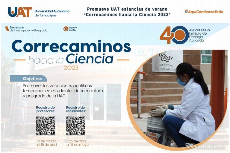 Promueve UAT estancias de verano “Correcaminos hacia la ciencia 2023”