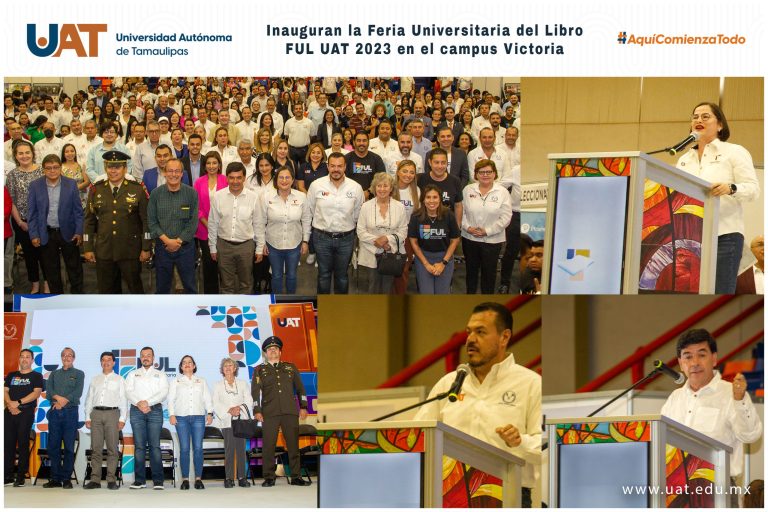 Inauguran la Feria Universitaria del Libro FUL UAT 2023 en Victoria