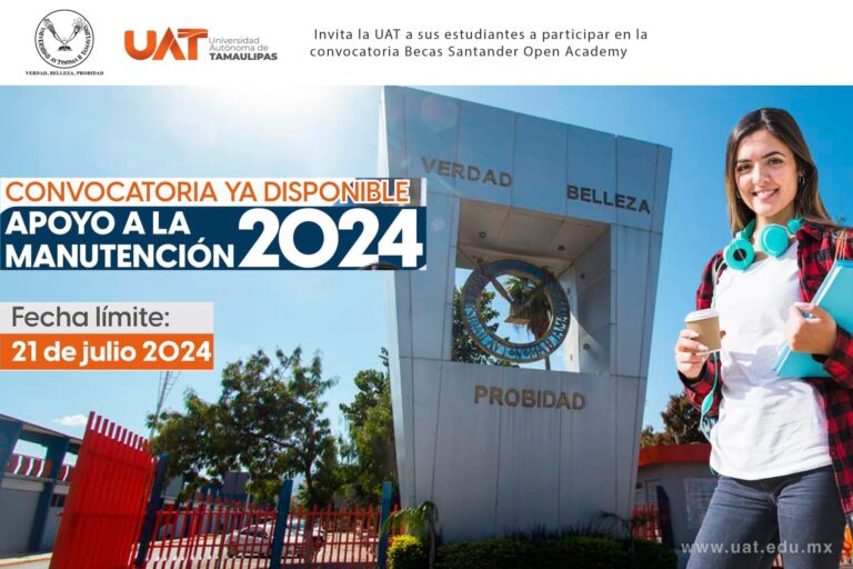 Invita la UAT a sus estudiantes a participar en la convocatoria Becas Santander