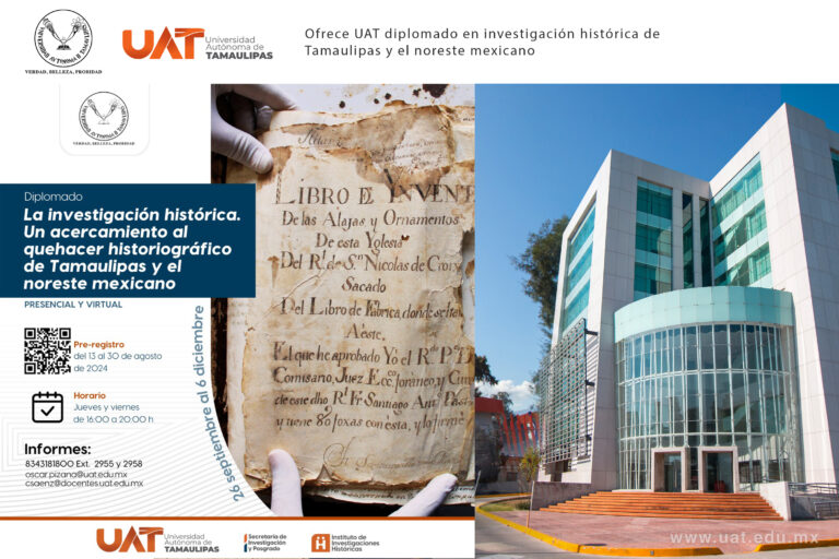 Ofrece UAT diplomado en investigación historiográfica de Tamaulipas