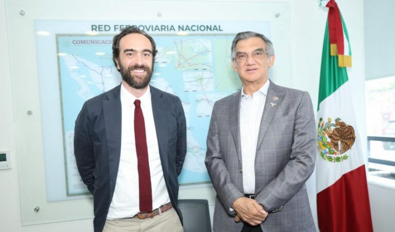Afinan Américo Villarreal y Andrés Lajous rutas ferroviarias de Tamaulipas Afinan Américo Villarreal y Andrés Lajous rutas ferroviarias de Tamaulipas