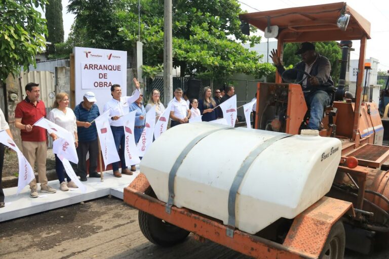 Dan banderazo de arranque a programa de 108 obras en Victoria