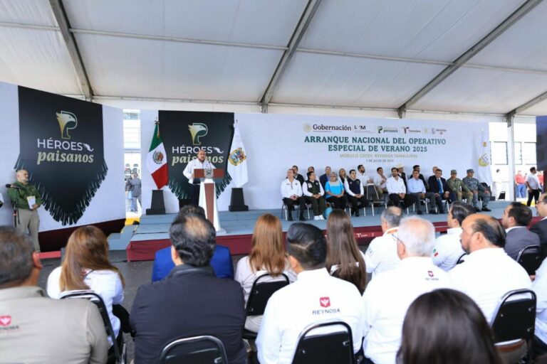 Dan banderazo de arranque nacional al Operativo Especial de Verano Héroes Paisanos 2025 en Tamaulipas