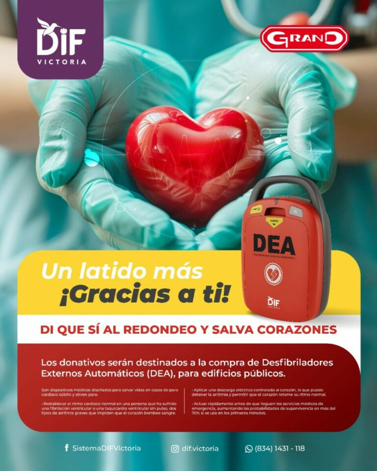 GranD y DIF Victoria se unen para salvar vidas a través del redondeo